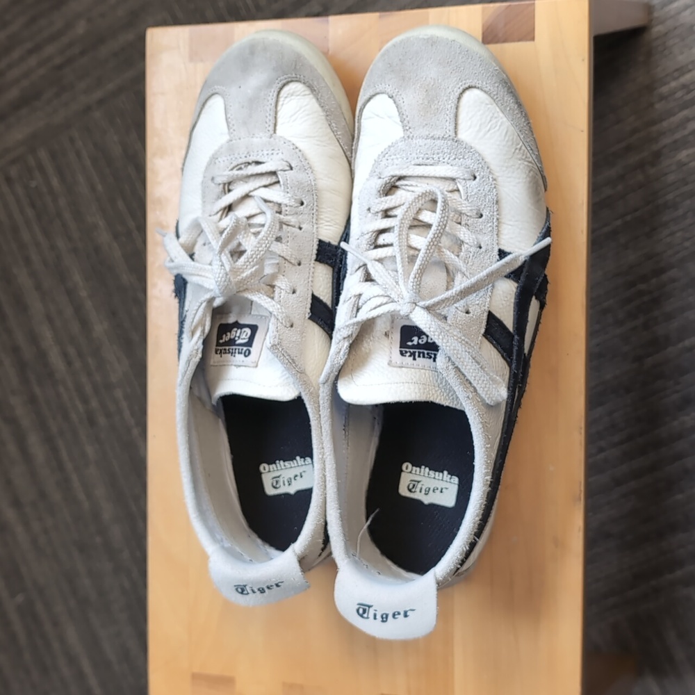 Onitsuka Tiger MEXICO 66 VIN Birch Black Leather Suede Trainer